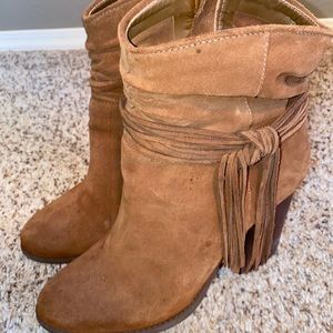 Jessica Simpson fringe booties